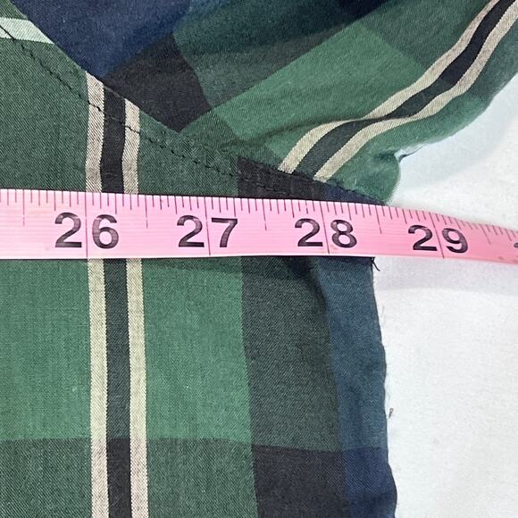 Canyon Guide Plaid Button Down Shirt Mens 2XL Green Blue Woven Workwear - Picture 4 of 8